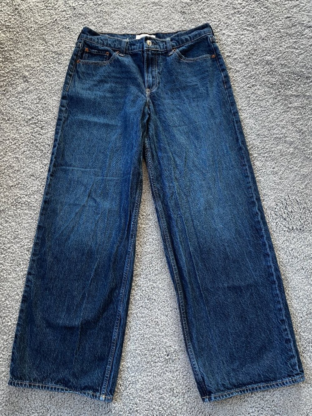 Abercrombie & Fitch Low Rise Ultra Loose Jeans - Skater Sk8tr Baggy EUC Size 29